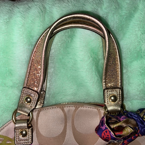 Coach Poppy Crossbody Beige and Multicolor Floral Handbag - Picture 2 of 13